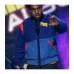 Kanye West Pastelle Blue Fleece Bomber Jacket